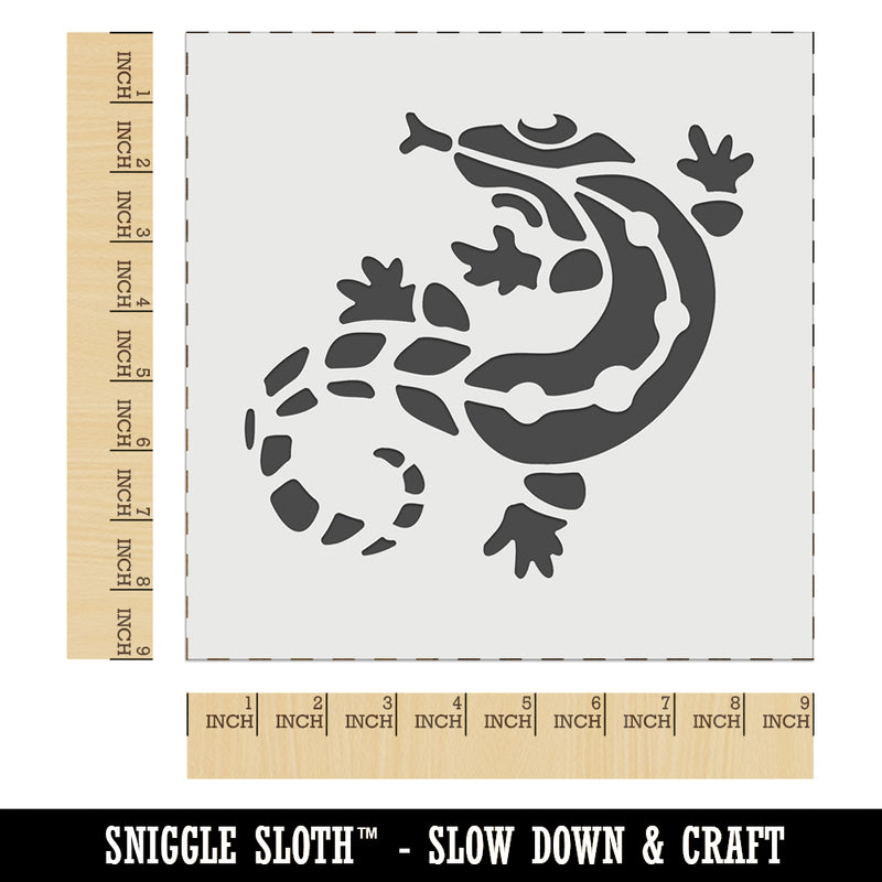 Southwestern Style Tribal Gecko Lizard Wall Cookie DIY Craft Reusable Stencil