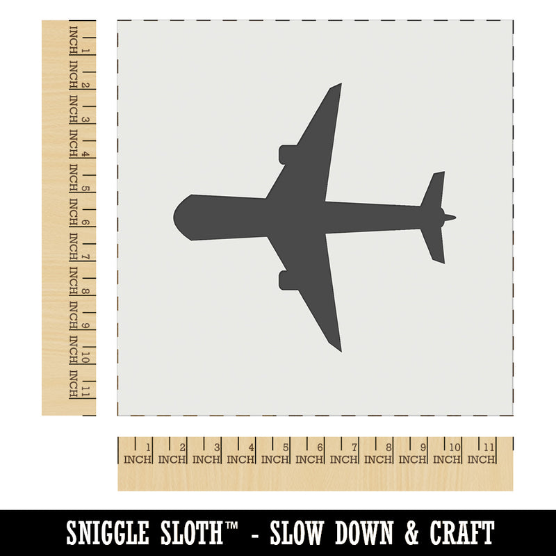 Airplane Solid Vacation Wall Cookie DIY Craft Reusable Stencil