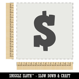 Dollar Sign Money Symbol Wall Cookie DIY Craft Reusable Stencil