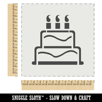 Birthday Cake Wall Cookie DIY Craft Reusable Stencil