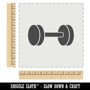 Dumbbell Gym Workout Exercise Wall Cookie DIY Craft Reusable Stencil