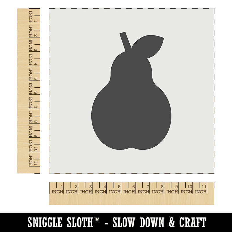 Pear Fruit Solid Wall Cookie DIY Craft Reusable Stencil