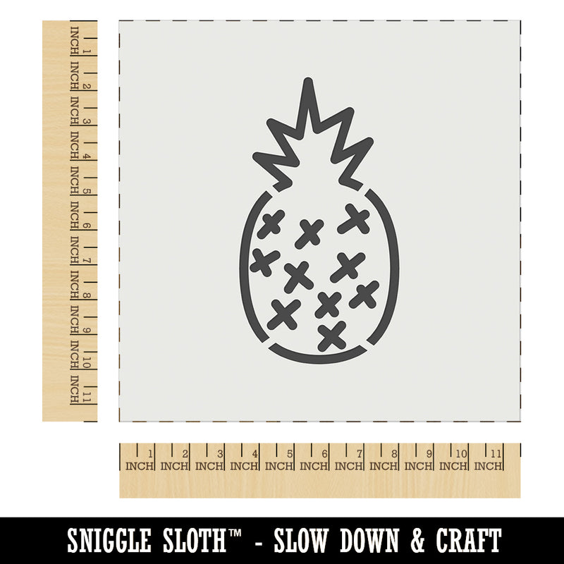 Pineapple Doodle Wall Cookie DIY Craft Reusable Stencil