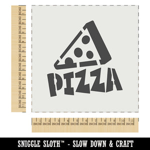 Pizza Slice with Text Wall Cookie DIY Craft Reusable Stencil