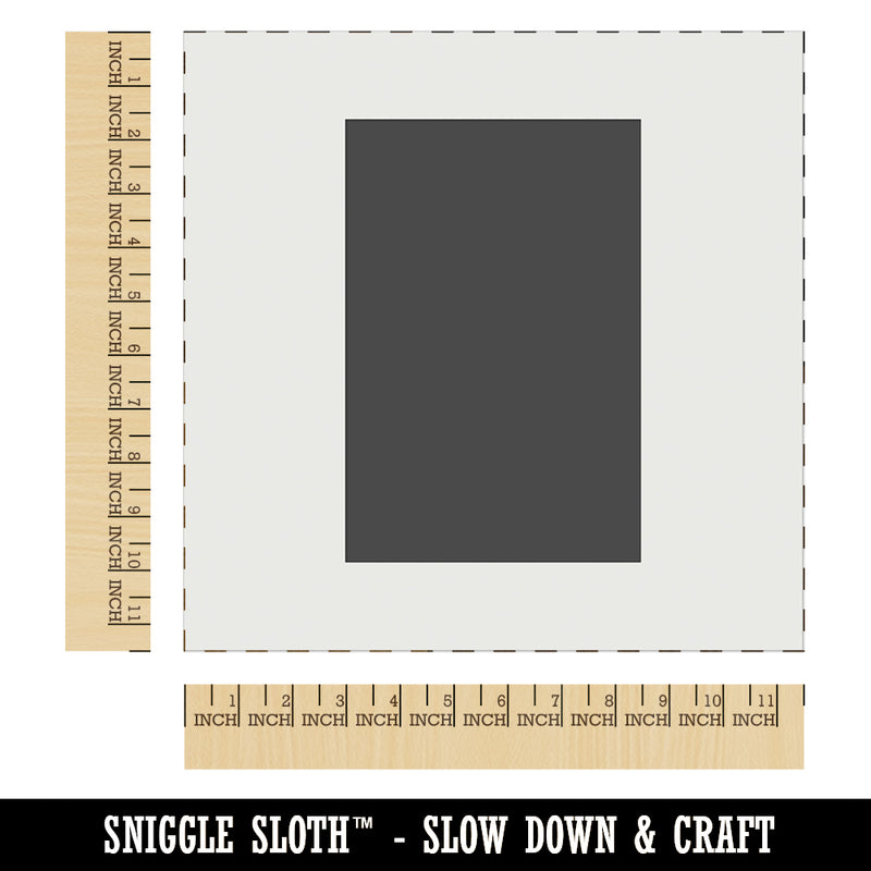 Rectangle Solid Wall Cookie DIY Craft Reusable Stencil