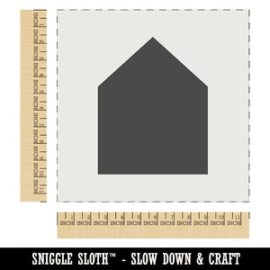 Simple House Solid Wall Cookie DIY Craft Reusable Stencil