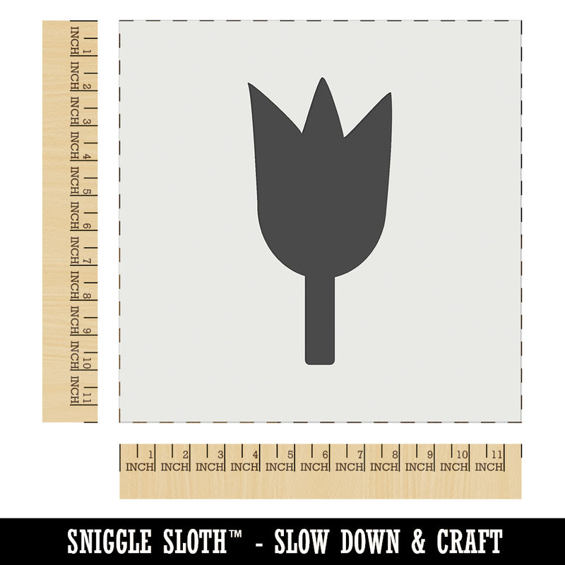 Tulip Flower Solid Wall Cookie DIY Craft Reusable Stencil