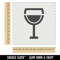 Wine Glass Half Full Wall Cookie DIY Craft Reusable Stencil