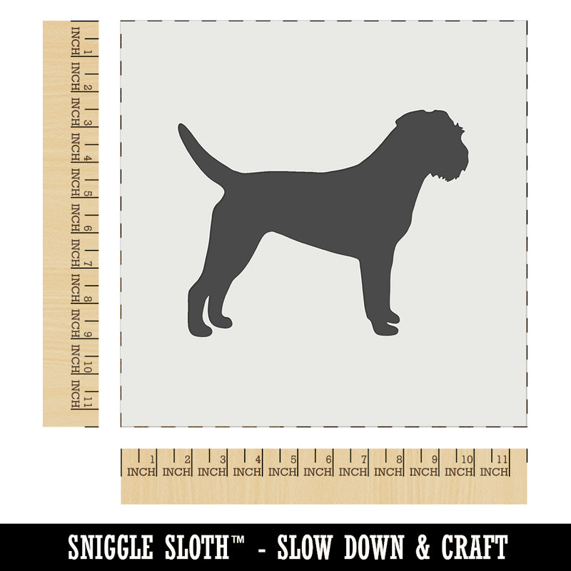 Border Terrier Dog Solid Wall Cookie DIY Craft Reusable Stencil