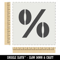 Percent Symbol Wall Cookie DIY Craft Reusable Stencil