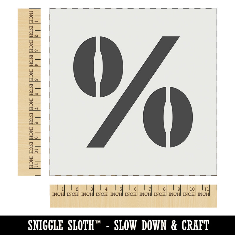 Percent Symbol Wall Cookie DIY Craft Reusable Stencil