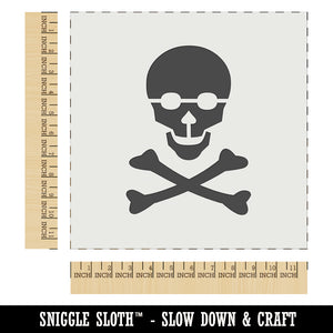 Skull and Crossbones Solid Wall Cookie DIY Craft Reusable Stencil