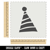 Striped Birthday Hat Wall Cookie DIY Craft Reusable Stencil