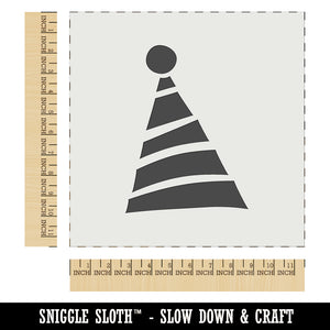 Striped Birthday Hat Wall Cookie DIY Craft Reusable Stencil