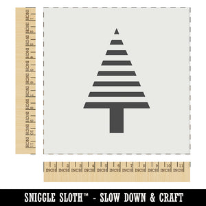 Striped Pine Woodland Tree Wall Cookie DIY Craft Reusable Stencil