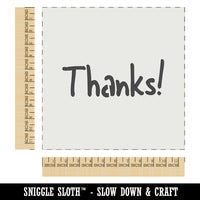 Thanks Fun Text Wall Cookie DIY Craft Reusable Stencil