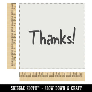 Thanks Fun Text Wall Cookie DIY Craft Reusable Stencil