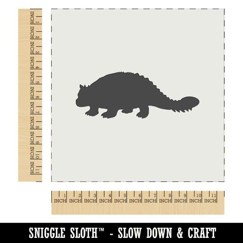 Ankylosaurus Dinosaur Solid Wall Cookie DIY Craft Reusable Stencil