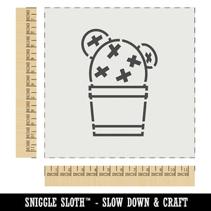 Cactus in Pot Succulent Wall Cookie DIY Craft Reusable Stencil