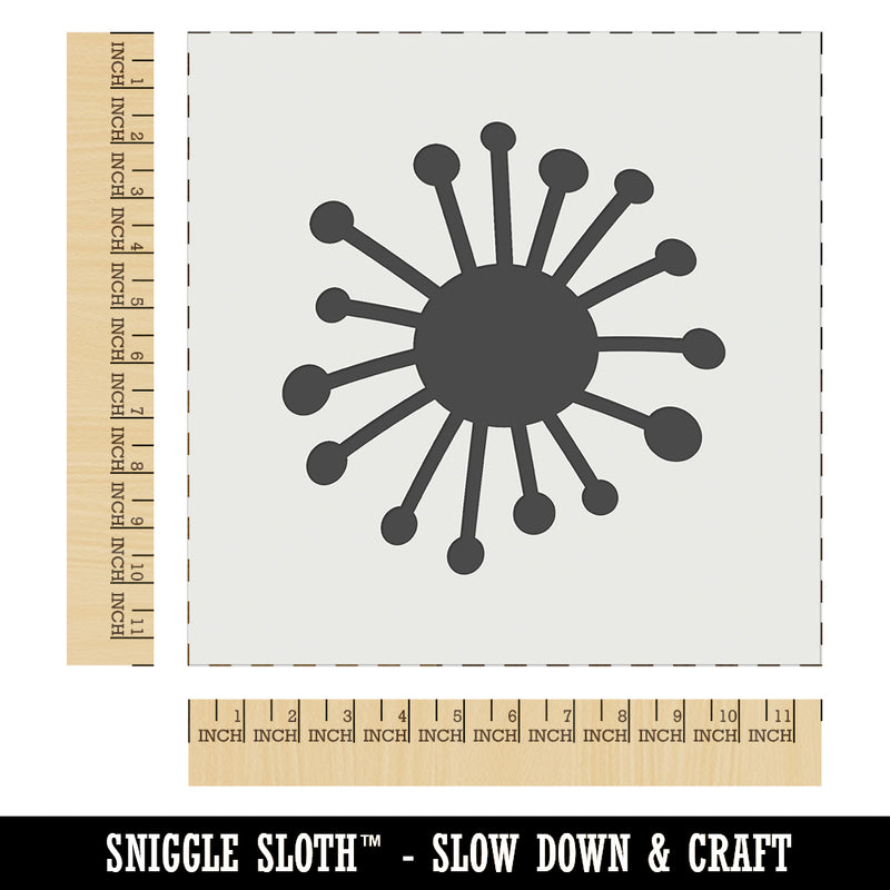 Dandelion Doodle Wall Cookie DIY Craft Reusable Stencil