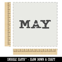 May Month Calendar Fun Text Wall Cookie DIY Craft Reusable Stencil