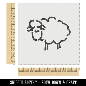 Sheep Doodle Wall Cookie DIY Craft Reusable Stencil