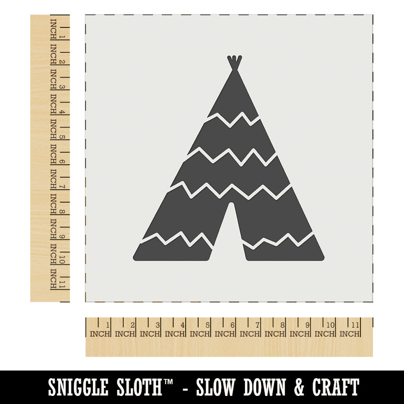 Tipi Teepee Wall Cookie DIY Craft Reusable Stencil
