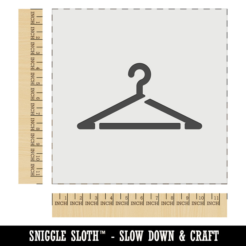 Clothes Hanger Laundry Wall Cookie DIY Craft Reusable Stencil