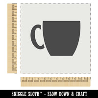 Coffee Mug Cup Solid Wall Cookie DIY Craft Reusable Stencil