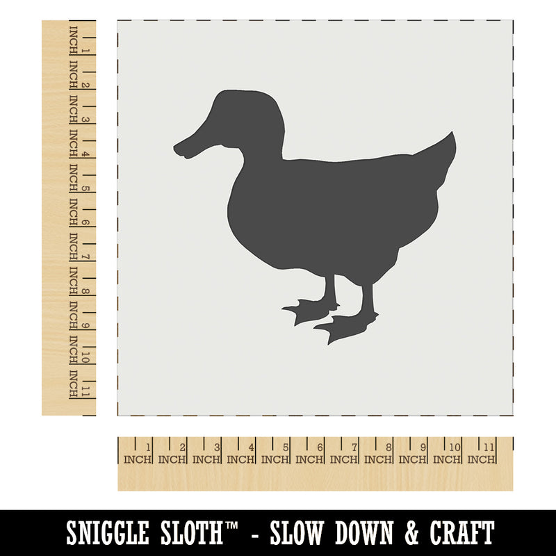 Duck Standing Mallard Solid Wall Cookie DIY Craft Reusable Stencil