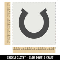 Horseshoe Lucky Solid Wall Cookie DIY Craft Reusable Stencil