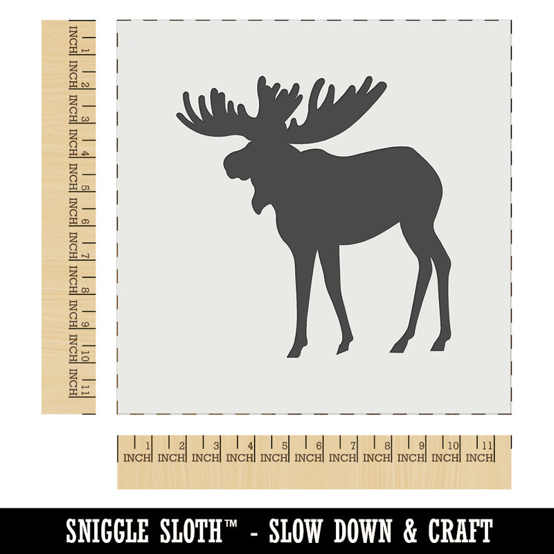 Moose Solid Wall Cookie DIY Craft Reusable Stencil