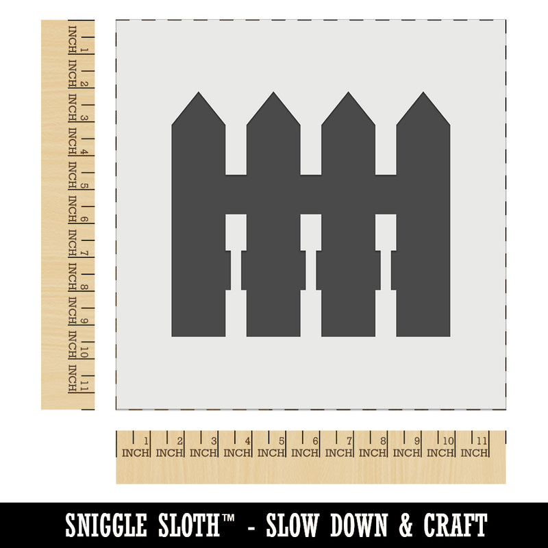 Picket Fence Solid Wall Cookie DIY Craft Reusable Stencil