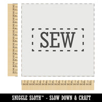 Sew Sewing Fun Text Wall Cookie DIY Craft Reusable Stencil