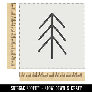 Simple Pine Tree Wall Cookie DIY Craft Reusable Stencil