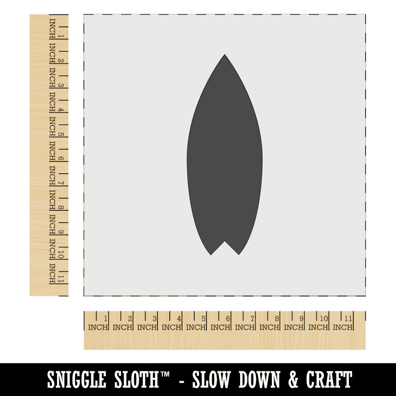 Surfboard Solid Wall Cookie DIY Craft Reusable Stencil