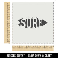 Surfing Surfboard Fun Text Wall Cookie DIY Craft Reusable Stencil