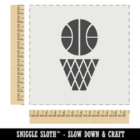 Basketball and Hoop Wall Cookie DIY Craft Reusable Stencil