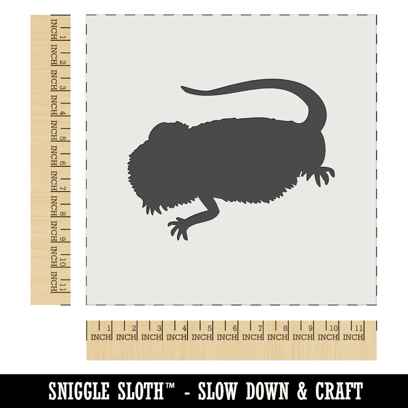 Bearded Dragon Solid Wall Cookie DIY Craft Reusable Stencil