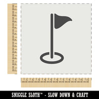 Golf Hole Flag Wall Cookie DIY Craft Reusable Stencil