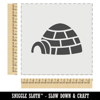 Igloo Ice House Wall Cookie DIY Craft Reusable Stencil