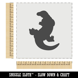 Komodo Dragon Solid Wall Cookie DIY Craft Reusable Stencil