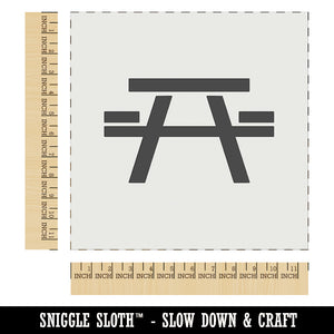 Picnic Table Solid Wall Cookie DIY Craft Reusable Stencil