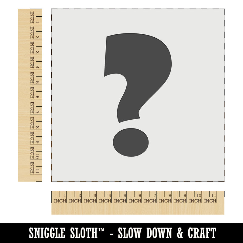 Question Mark Bold Wall Cookie DIY Craft Reusable Stencil