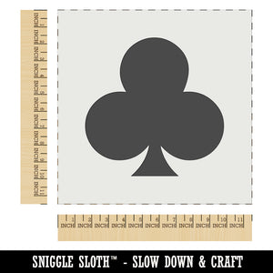 Card Suit Clubs Wall Cookie DIY Craft Reusable Stencil