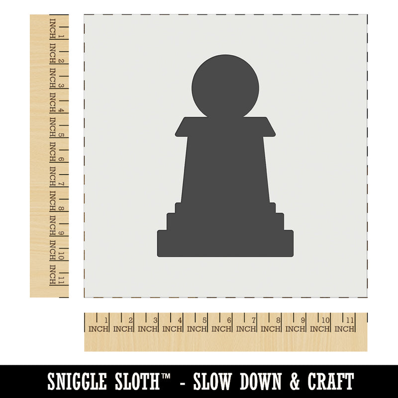 Chess Pawn Piece Wall Cookie DIY Craft Reusable Stencil