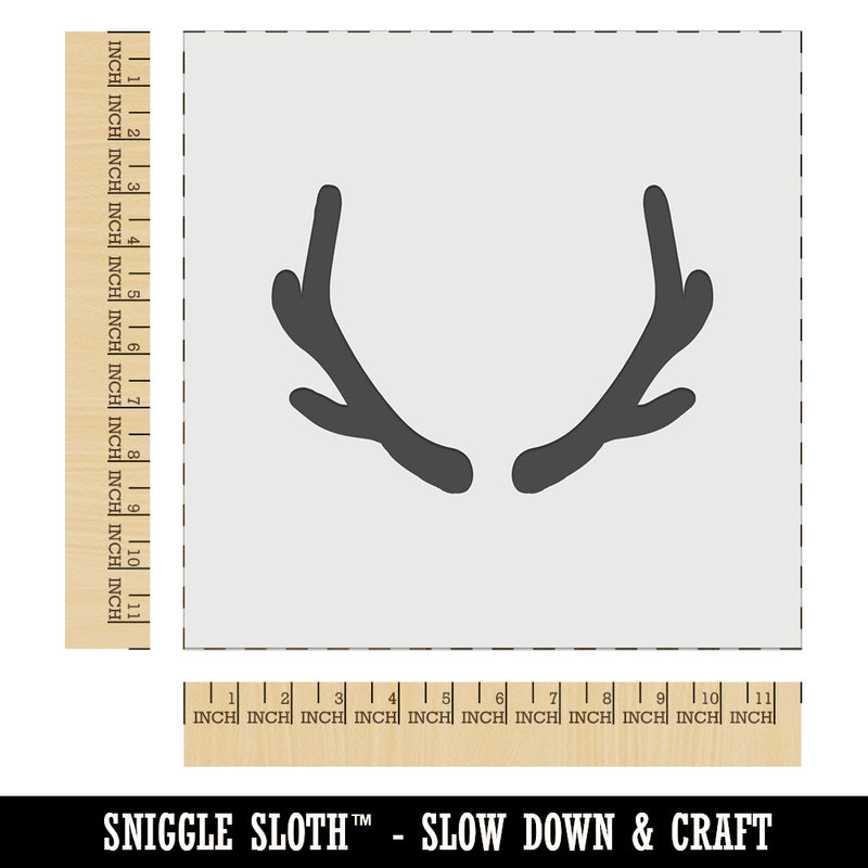 Deer Antlers Wall Cookie DIY Craft Reusable Stencil