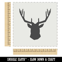 Deer Stag Head Solid Wall Cookie DIY Craft Reusable Stencil