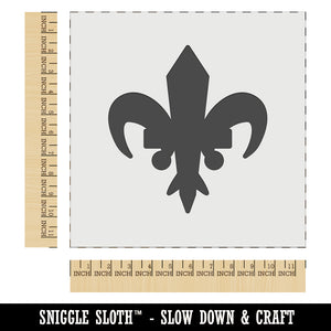 Fleur De Lis French Mardi Gras Solid Wall Cookie DIY Craft Reusable Stencil