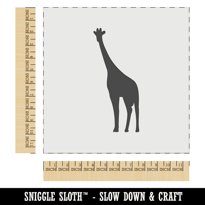 Giraffe Standing Solid Wall Cookie DIY Craft Reusable Stencil